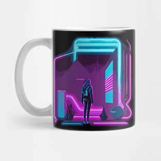 neon cyberpunk Mug